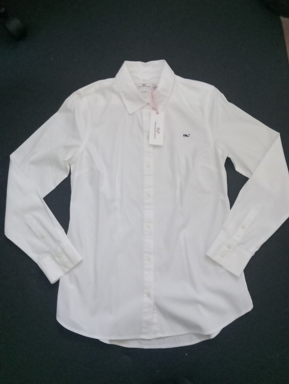 NWT Vineyard Vines Chilmark Poplin White Button Down Sz 2 Shirt